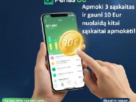 Naujiems klientams! Perlas Go 10 € nuolaidos kodas