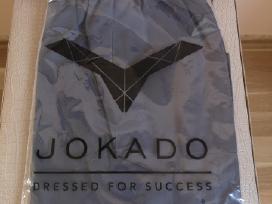 Jokado didelio dydžio pilkos virtuvės darbo kelnės
