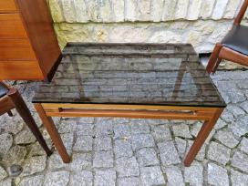 Vintažinis mid century tikmedžio kavos staliukas