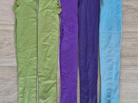Plonos spalvotos pėdkelnės 122-128cm, 5vnt