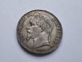 1867 5 frankai Napoleonas Prancuzija