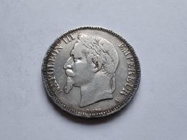 1870 5 frankai Napoleonas Prancuzija