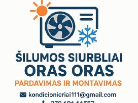 Šilumos siurblių bei kondicionierių montavimas