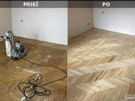 Medinių grindų, laiptų atnaujinimo darbai.
