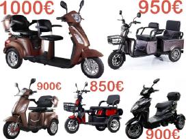 Elektrinis triratis motoroleris skuteris pigiausia