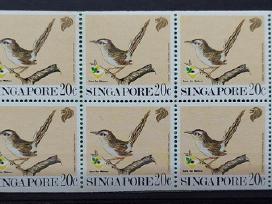 Singapūras 1991 paukščiai, švarus,buklietas,michel