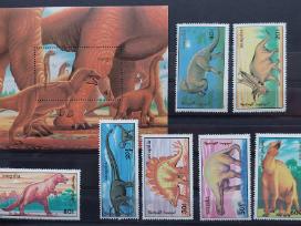 Mongolija 1990 dinozaurai,švarūs Michel, block153,