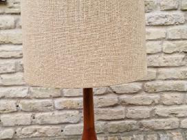 Vintažinė mid century tikmedžio stalinė lempa