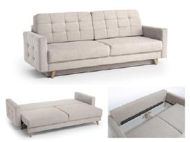 Minkšta sofa – lova su dėže patalynei „Vega"