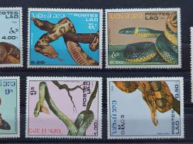 Laosas 1986 gyvates,švarūs, Michel 929-935