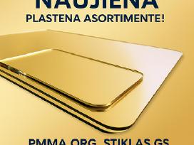 Aukso spalvos veidrodinio organinio stiklo lakštai