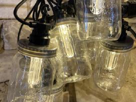 LED stiklainiukai ir burbuliukai kaledoms