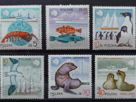 Lenkija 1987 fauna, švarus, Michel 3076-3081