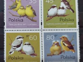 Lenkija 1995 paukščiai, švarus, Michel 3567-3570