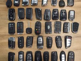 Raktai automobiliams, programavimas.