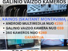 Carplay Android 360 Kamera Montavimas Kaune