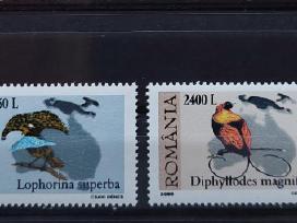 Rumunija 2000 paukščiai, švarus, Michel 5467-5470
