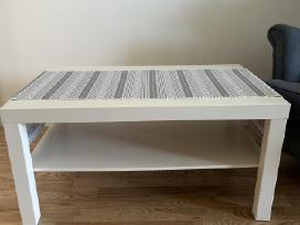 Baltas kavos staliukas Ikea