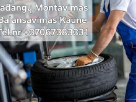 Ratų montavimas/balansavimas Kaune