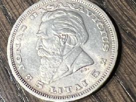 5 litai Basanavičius 1936 Unc