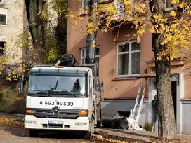 Žvyras-smėlis-skalda-savivartis Fiskaras greiferiu