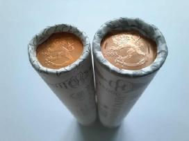 Suomijos 1 ir 2 euro centu bankiniai ritineliai