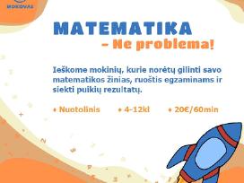 Matematikos korepetitorius 4-12kl