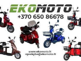 Elektriniai Ekomoto triračiai mobilumui