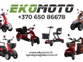 Elektriniai Ekomoto keturračiai skuteriai