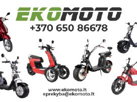 Elektriniai Ekomoto mopedai 1000w - 4000w Eec