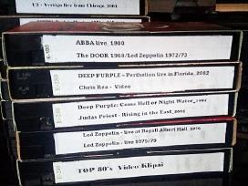 Video kasetės Vhs su muzika