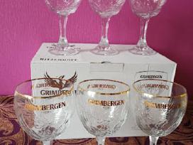 6 vnt Belgiškos 0,5 ltr. Grinbergen alaus taurės