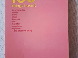 100 things i want planuotė, užrašinė