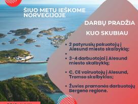 Skalbyklos darbuotojai - Norvegijoje
