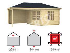 Sodo namelis Sicilia 25m2 surenkamas