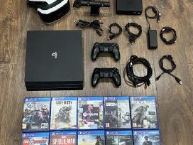 Playstation 4 Pro,black,1tb/7216b/2pultai/10žaidim