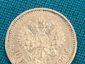 10 Rublių Auksinė Moneta Nikolajus II 1899 Rusijos