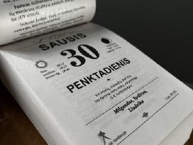 Ieškau 2025 metų plėšomo kalendoriaus