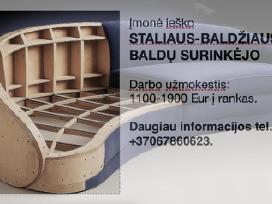 Ieškomas stalius, baldų surinkėjas, montuotojas.
