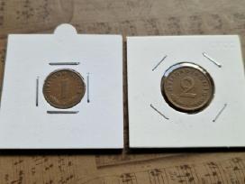 1 ir 2 reichspfennig 1937 1938 Vokietija