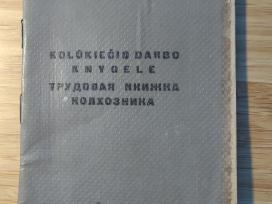 Kolūkiečio darbo knygelė Tauragnai 1951
