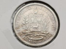 (655) 1 bolivaras 1960m. Venesuela sidabras