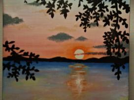Paveikslas "Saulėlydis" drobė 25x30cm