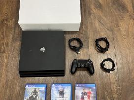 Playstation 4 Pro, Black, 1tb/7116b/3 žaidimai
