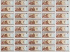 1994 m. 1 Litas Nekarpytas 40 Banknotų Lapas, Unc