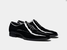 Black Tuxedo Oxford prabangūs klasikiniai batai.