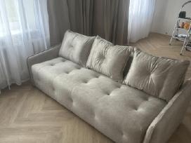 Lietuviška sofa-lova "Naujiena" su patalynės dėže