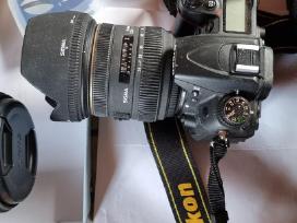 Fotoaparat Nikon D7000 Sigma Objektyvai 2 vnt.