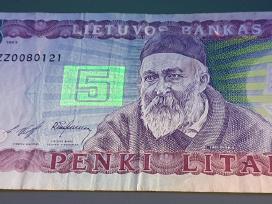 Retas 5 litų Zz 1993 m. Pakaitinė serija Zz Litai