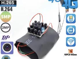 Slapta 4G įmontuojama kamera nuo 12 voltų